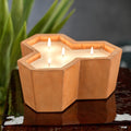 San Juan Honeycomb Concrete Outdoor Scented Candle - Terracotta - Candles by Carlyle Avenue