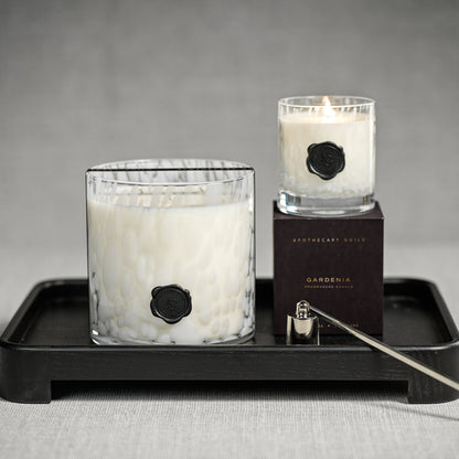 AG Opal Glass Candle - White - Gardenia - Candles by Carlyle Avenue