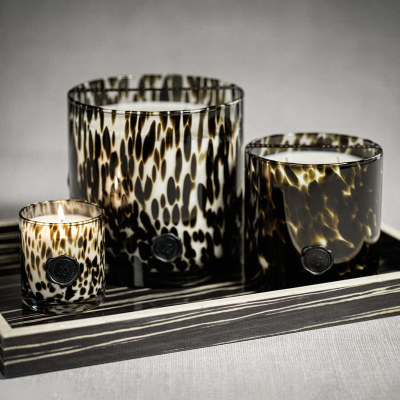 AG Opal Glass Candle - Black - Fig Vetiver - Candles by Carlyle Avenue