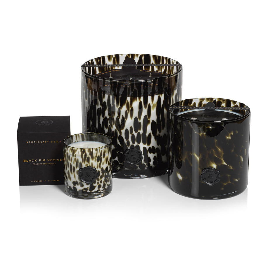 AG Opal Glass Candle - Black - Candles by Carlyle Avenue