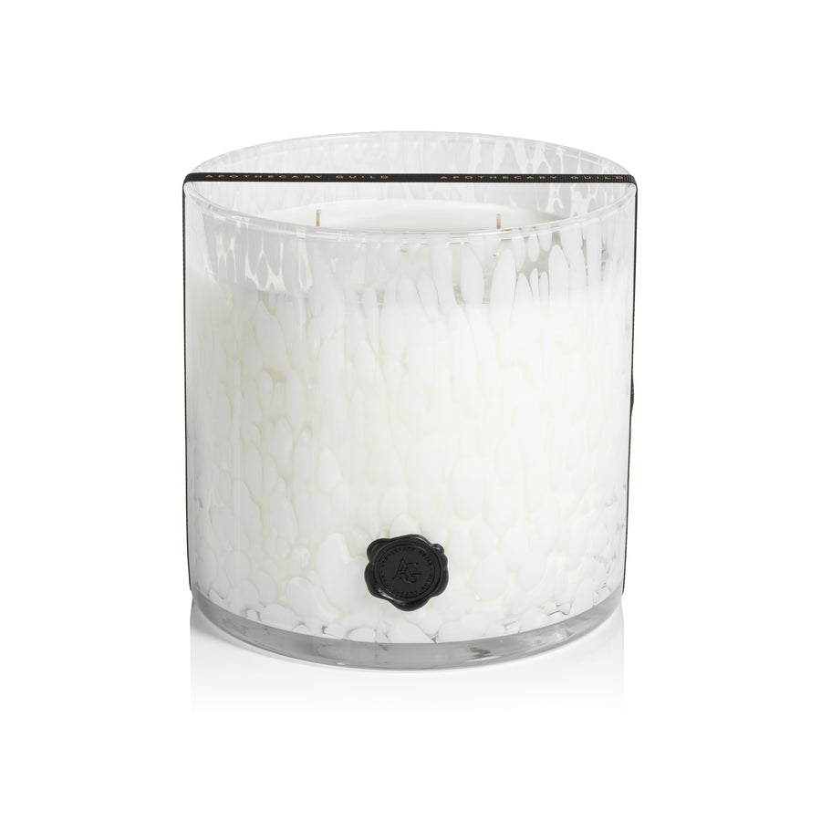 AG Opal Glass Candle - White - Gardenia - Candles by Carlyle Avenue