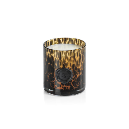 AG Opal Glass Candle - Amber & Black - Candles by Carlyle Avenue