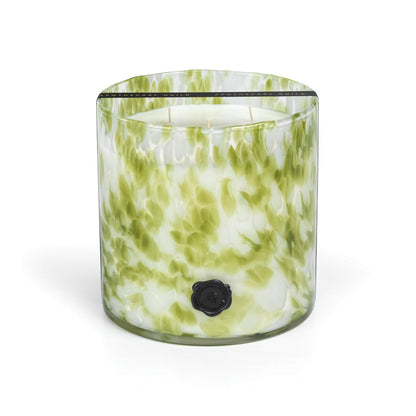 AG Opal Glass Candle - Green - Sicilian Lemon Bergamot - Candles by Carlyle Avenue