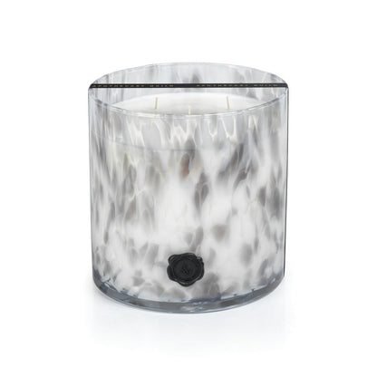 AG Opal Glass Candle - Clear & Gray - Candles by Carlyle Avenue