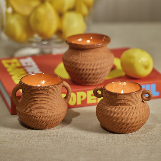 Terracotta Scented Candle Pot - Candles by Carlyle Avenue