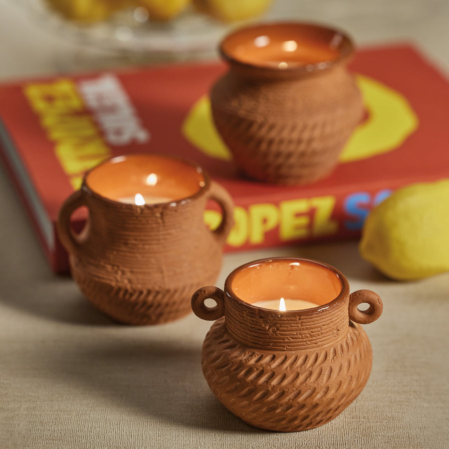 Terracotta Scented Candle Pot - Candles by Carlyle Avenue