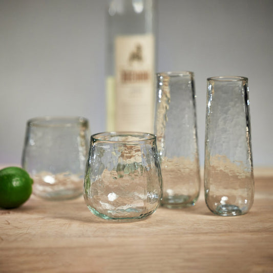 Artisan Hammered Stemless Glass - Set of 4 - Glassware by Carlyle Avenue