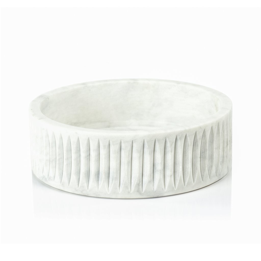 Arezzo Carved Marble Bowl - Bowls by Carlyle Avenue