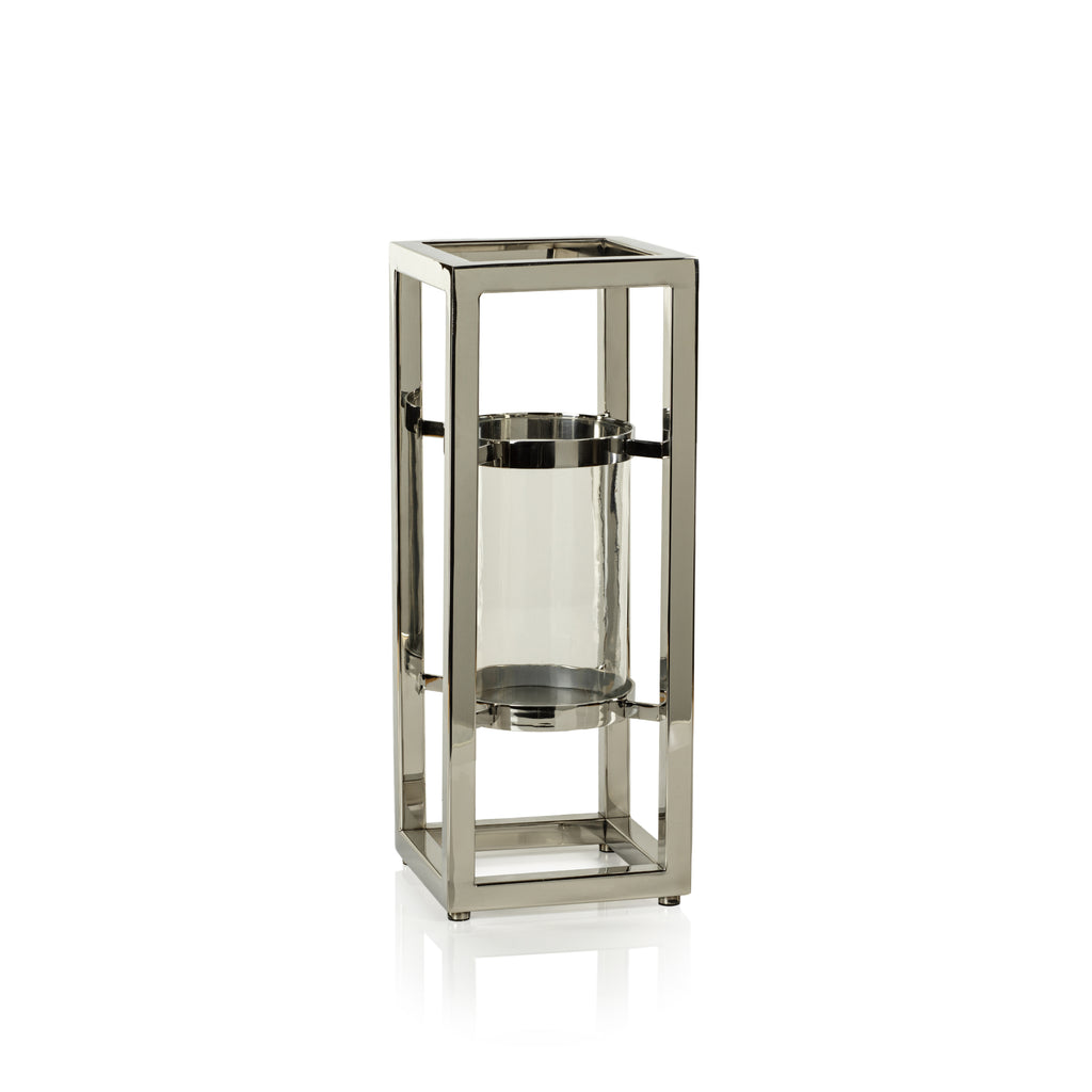 Beaufort Polished Steel Hurricane - Hurricane by Carlyle Avenue