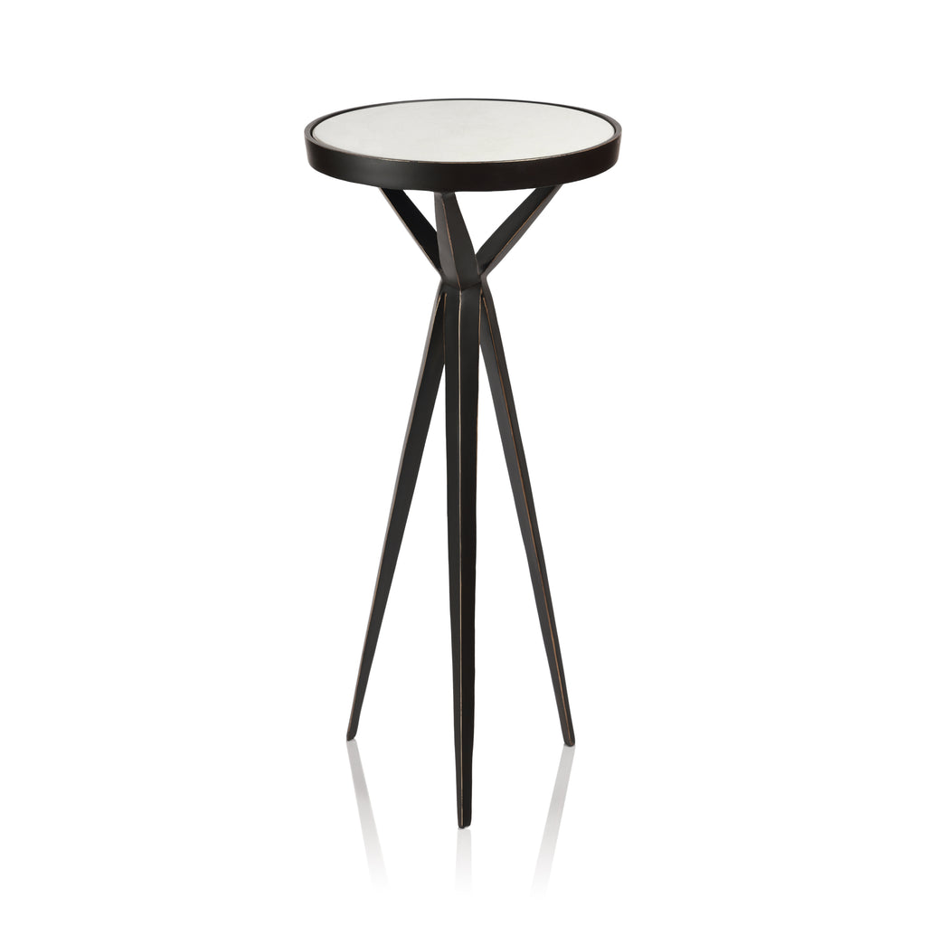 Iron Cocktail Table w/Marble Top - Furniture by Carlyle Avenue