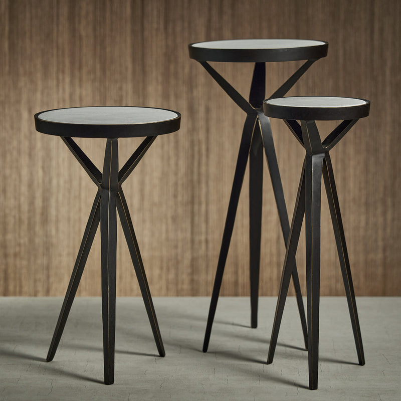 Iron Cocktail Table w/Marble Top - Furniture by Carlyle Avenue