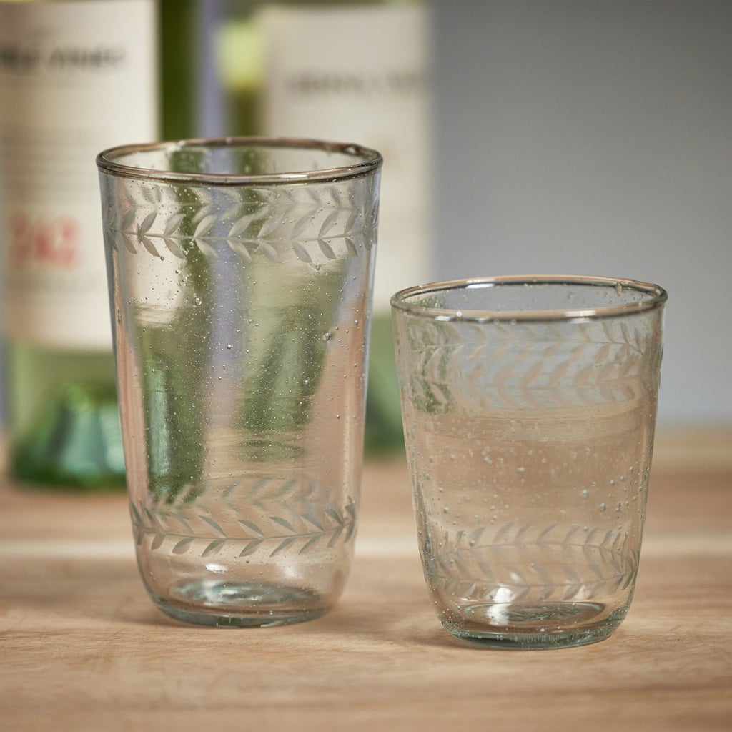 Tuscan Handmade Etched Drinkware (SINGLE) - Drinkware Sets by Carlyle Avenue