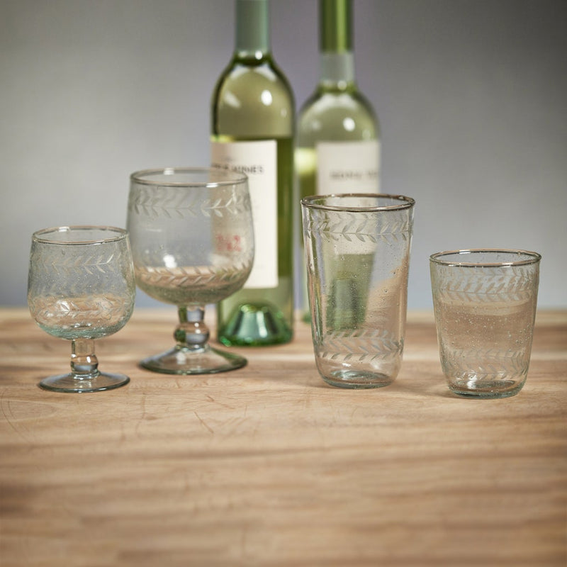 Tuscan Handmade Etched Drinkware (SINGLE) - Drinkware Sets by Carlyle Avenue