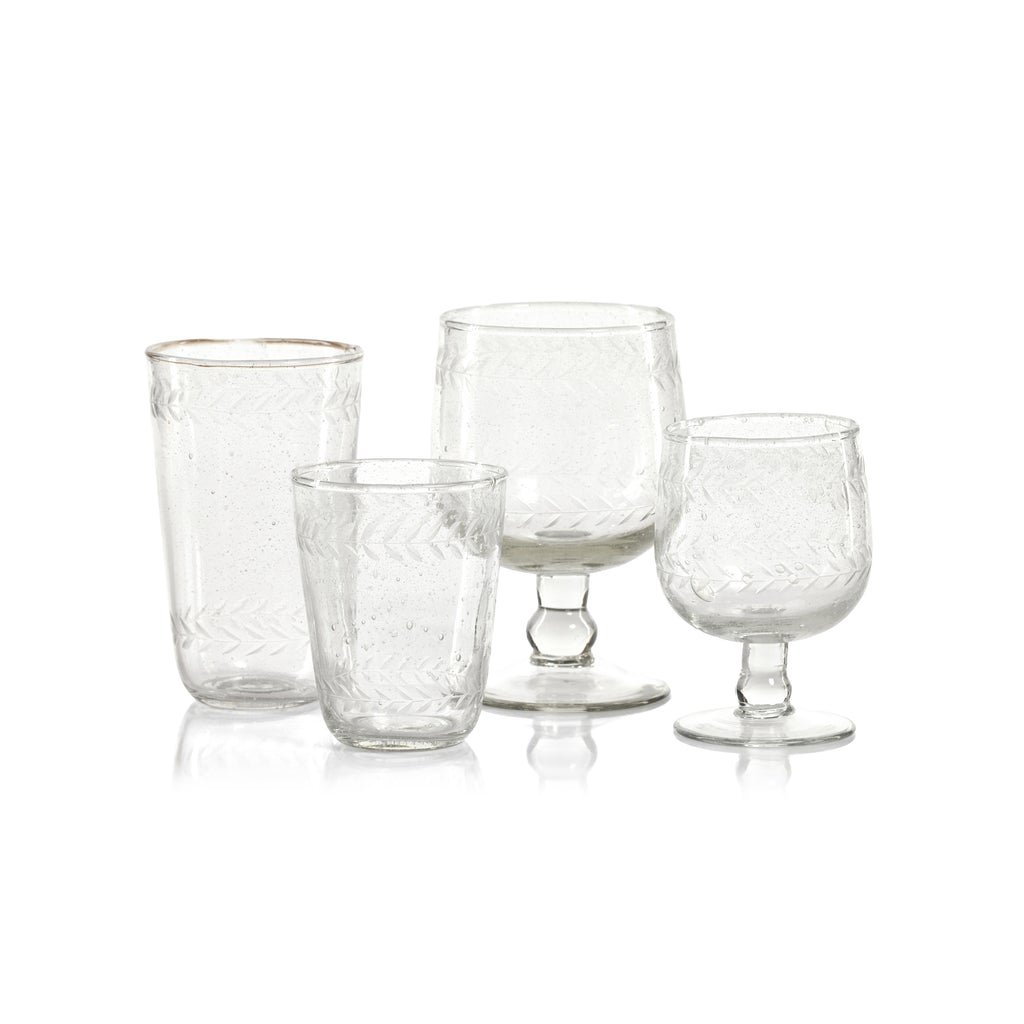 Tuscan Handmade Etched Drinkware (SINGLE) - Drinkware Sets by Carlyle Avenue
