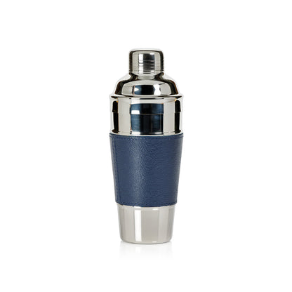 Laguna Nickel & Leather Cocktail Shaker - Barware by Carlyle Avenue