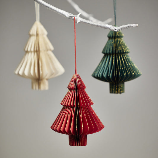 Assorted Wish Paper Tree Ornaments - Holiday Ornaments by Carlyle Avenue