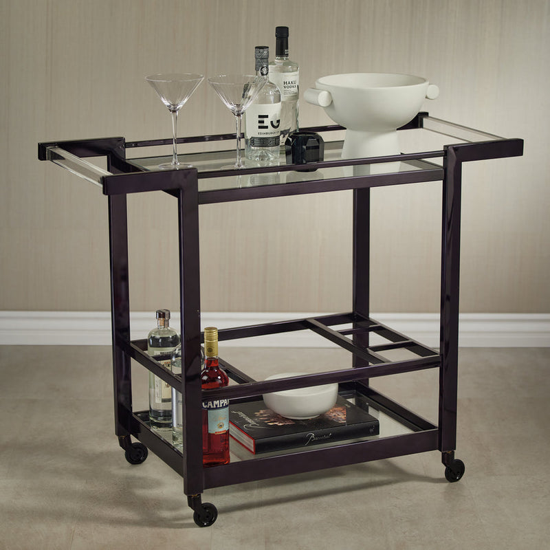 The Beaumont Bar Cart - Black Nickel - Furniture by Carlyle Avenue