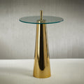 Nomad Accent Table - Gold - Furniture by Carlyle Avenue