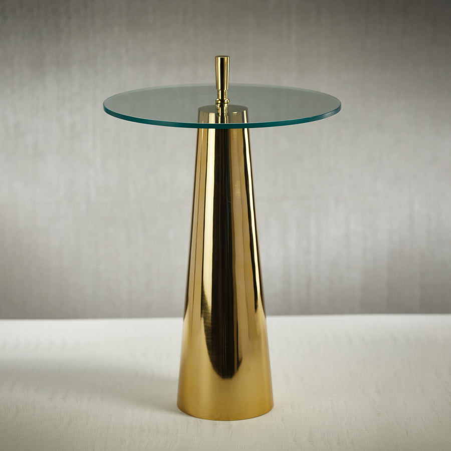 Nomad Accent Table - Gold - Furniture by Carlyle Avenue