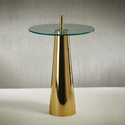 Nomad Accent Table - Gold - Furniture by Carlyle Avenue