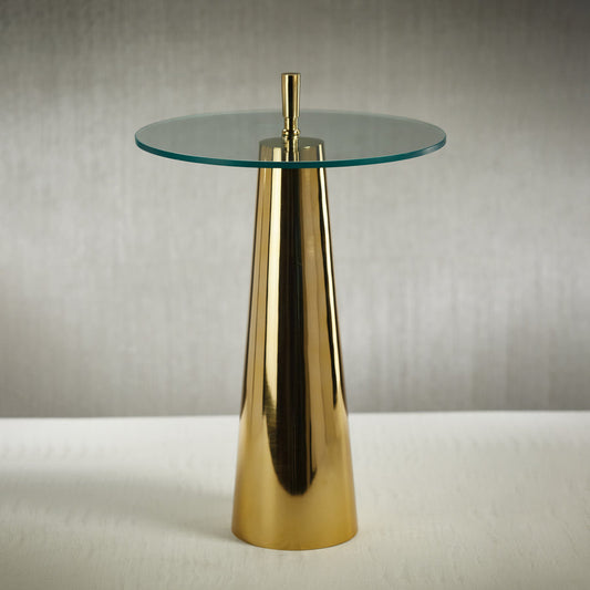 Nomad Accent Table - Gold - Furniture by Carlyle Avenue