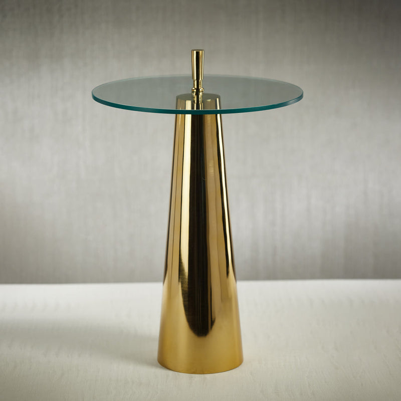 Nomad Accent Table - Gold - Furniture by Carlyle Avenue