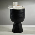 Vetro Mango Wood Accent Table/Stool - Furniture by Carlyle Avenue