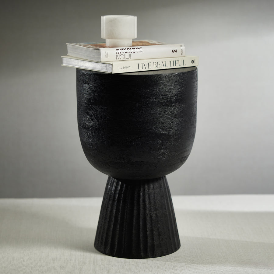 Vetro Mango Wood Accent Table/Stool - Furniture by Carlyle Avenue