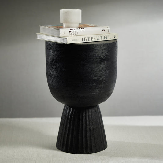 Vetro Mango Wood Accent Table/Stool - Furniture by Carlyle Avenue