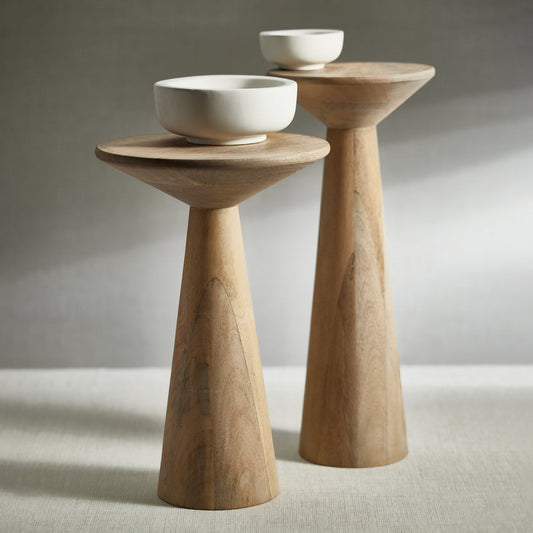 Vilamoura Mango Wood Table - Light Natural - Furniture by Carlyle Avenue