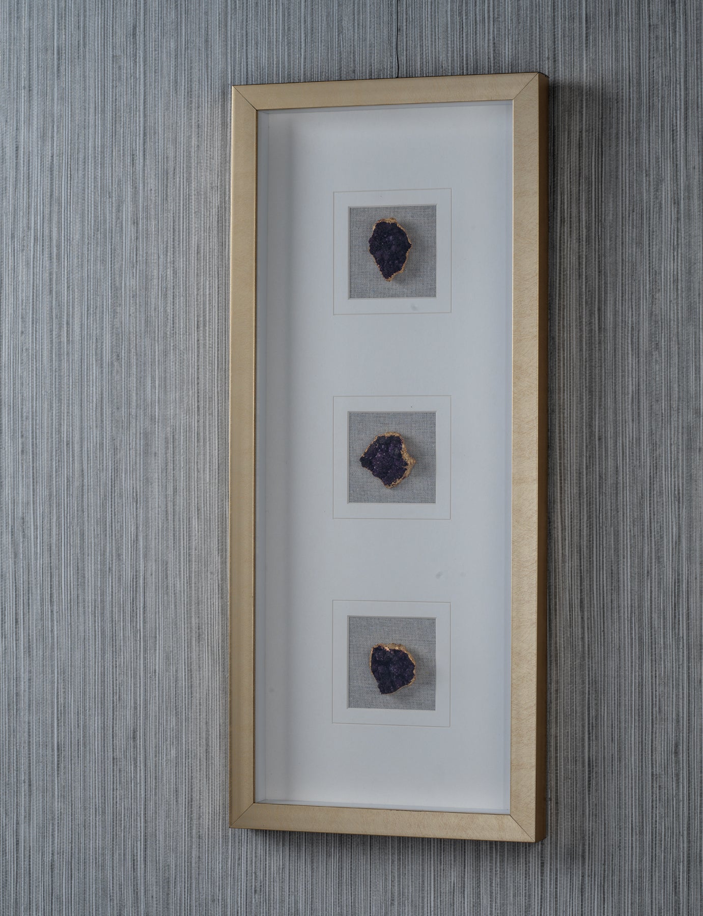 Gold Framed Amethyst Crystal - Decorative Accessories by Carlyle Avenue