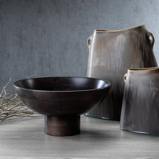 Côte d'Ivoire Mango Wood Bowl - Ebony - BOWL by Carlyle Avenue