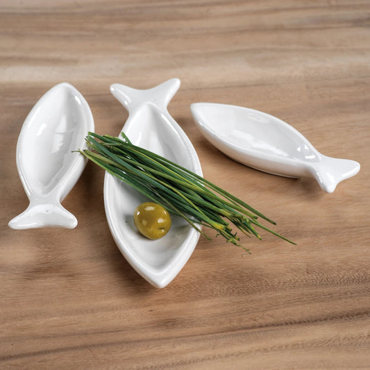 Coral Beach Ceramic Fish Bowl - Bowls by Carlyle Avenue