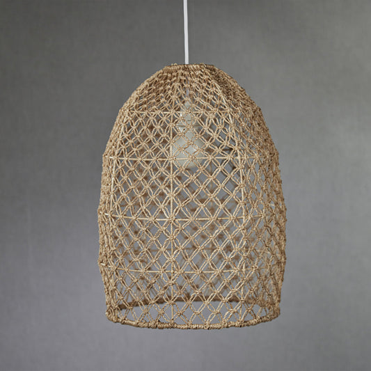 Scorpios Natural Abaca Pendant Lamp - Lighting by Carlyle Avenue