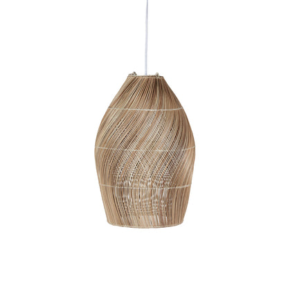 Avra Rattan Spiral Pendant Lamp - Lighting by Carlyle Avenue