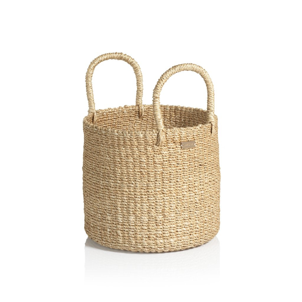 Camille Round Abaca Basket & Hamper - Baskets by Carlyle Avenue