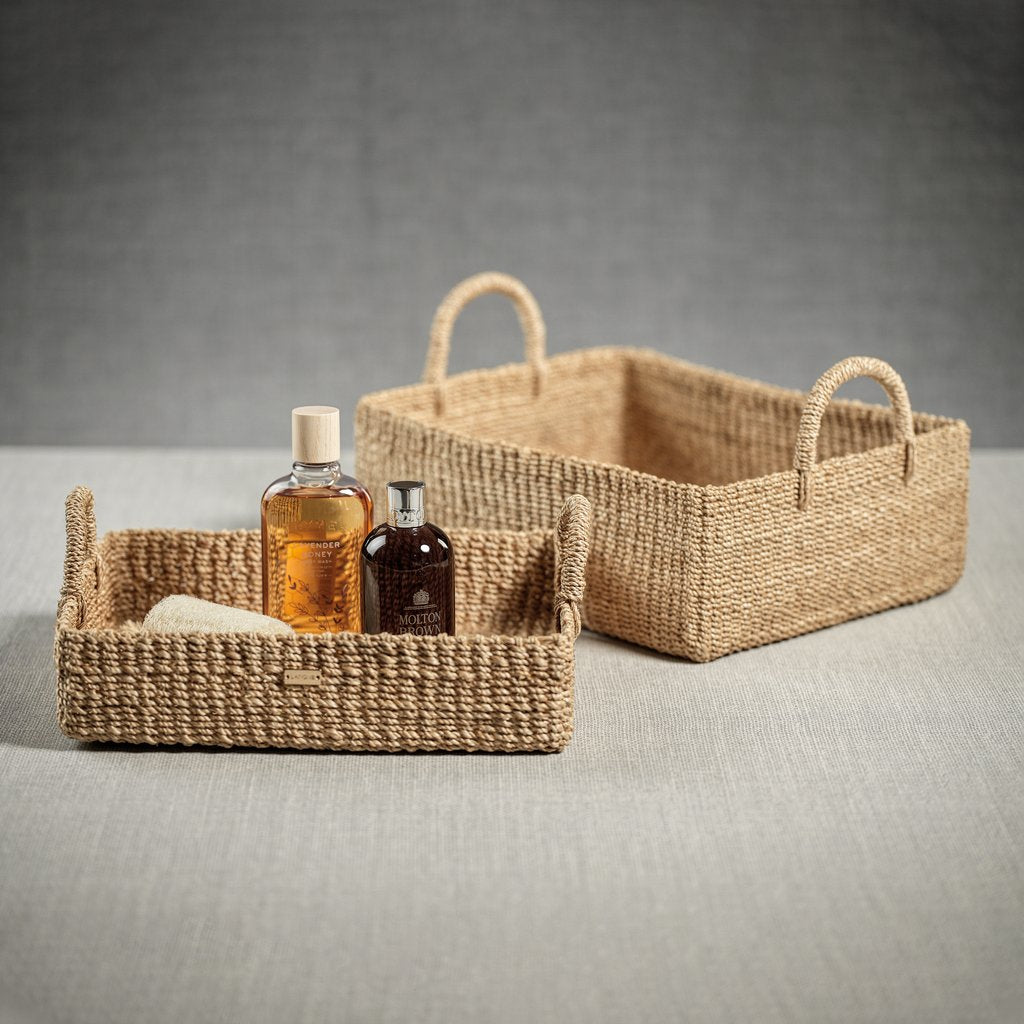 Stephanie Abaca Rectangular Trays/Baskets - Set of 2 - Baskets by Carlyle Avenue