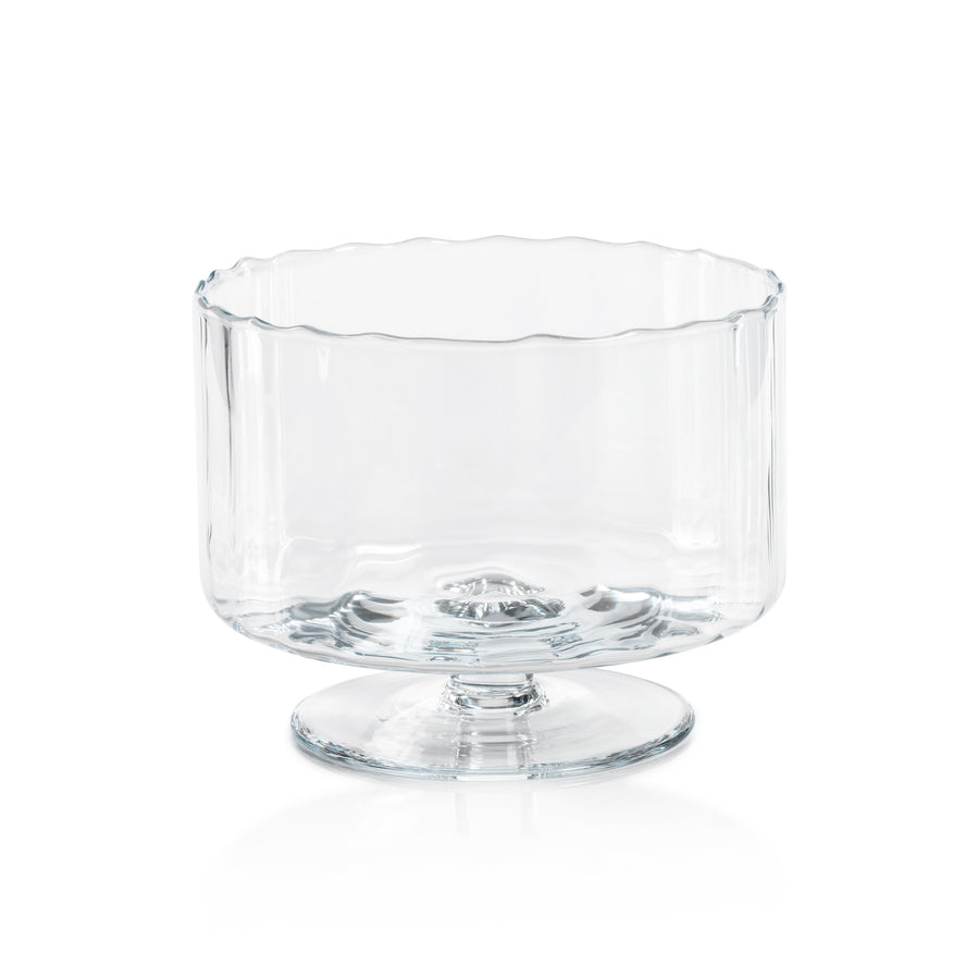 Loulou Optic Glass Bowl - Decorative Bowls by Carlyle Avenue