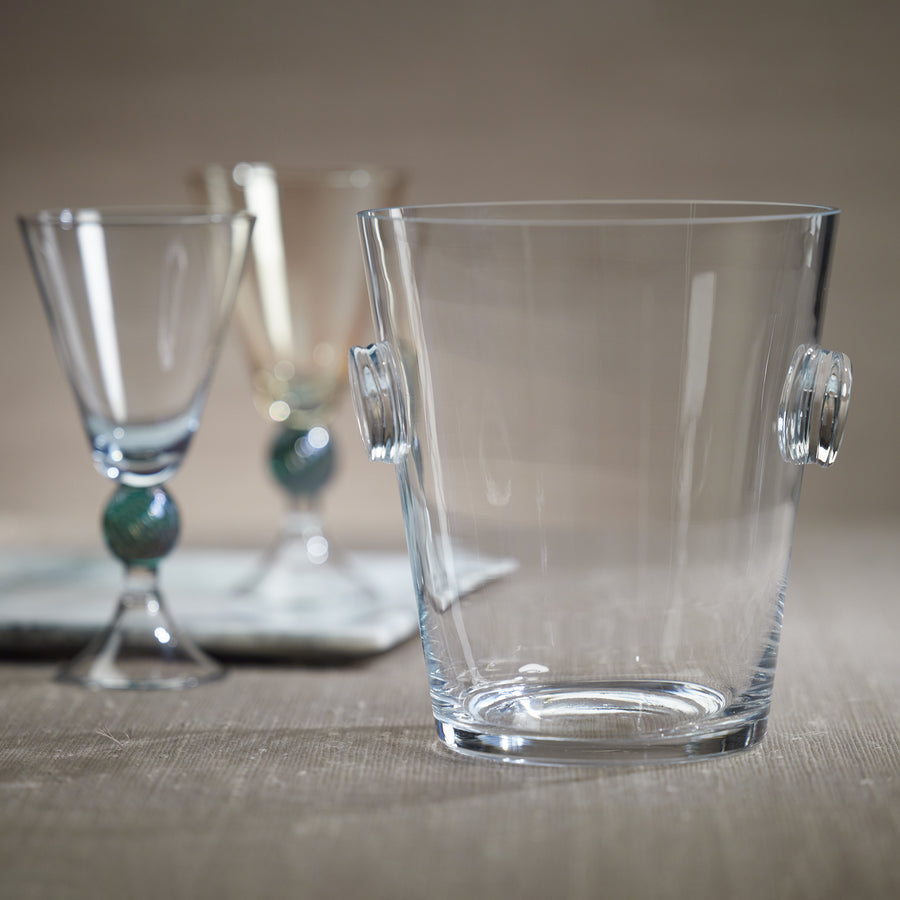 La Serena Beveled Glass Ice Bucket / Cooler - Ice Bucket by Carlyle Avenue