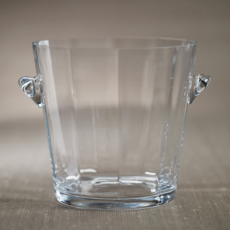Talamar Optic Glass Ice Bucket / Cooler - Ice Bucket by Carlyle Avenue