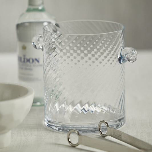 Bagatelle Swirl Glass Ice Bucket - Ice Bucket by Carlyle Avenue