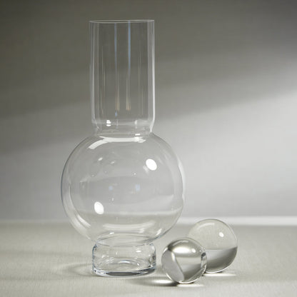 Monceau Glass Vase - Clear - Vases by Carlyle Avenue
