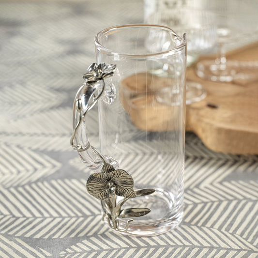 Orchid Pewter & Glass Pitcher - Drinkware by Carlyle Avenue