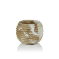 Natural Latte Mango Wood Marbleized Cocoon Pot - Vases by Carlyle Avenue
