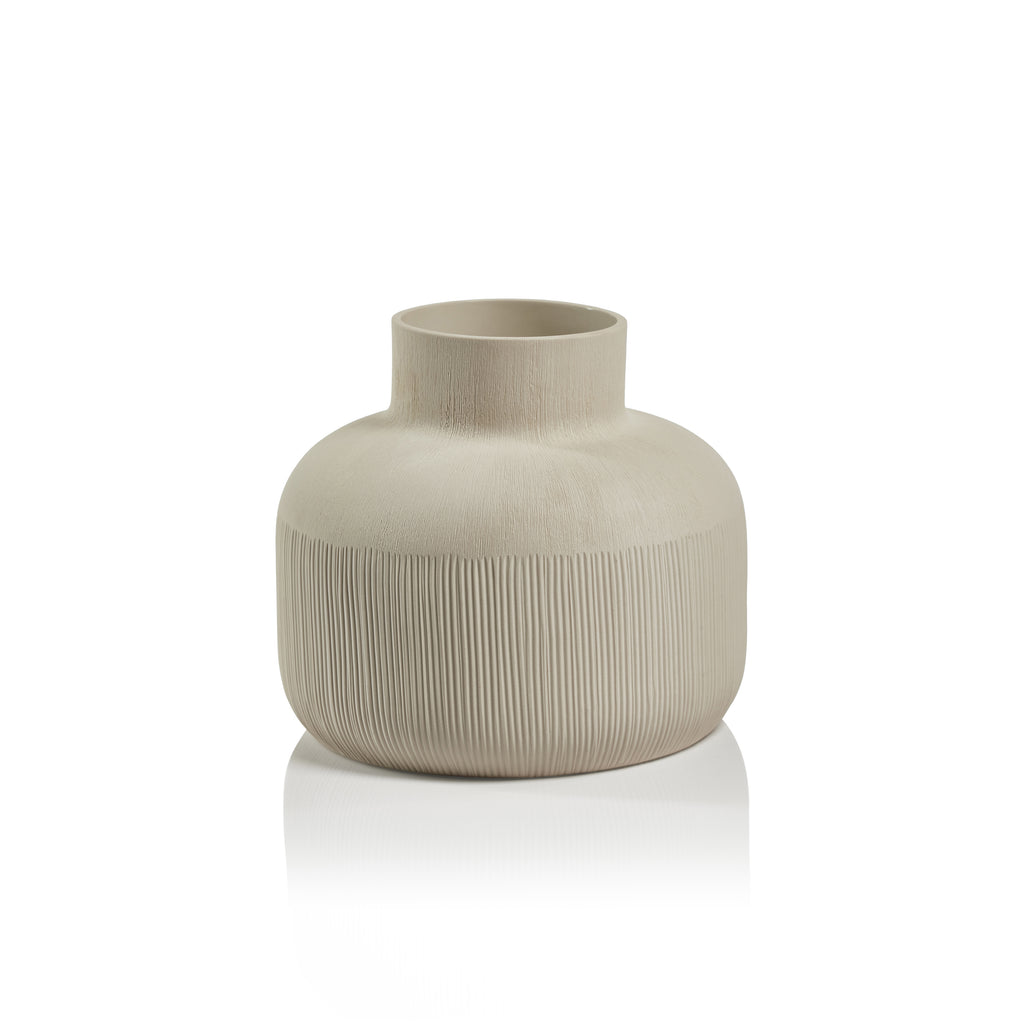 Sugi Porcelain Vase - Neutral Gray - Vases by Carlyle Avenue