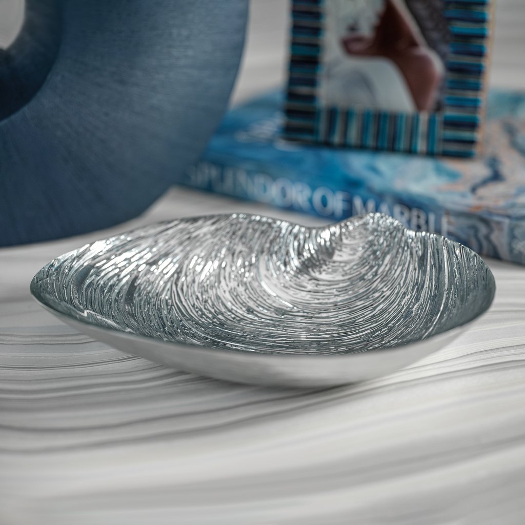 Kauai Silver Specchio Shell Bowl - BOWL by Carlyle Avenue