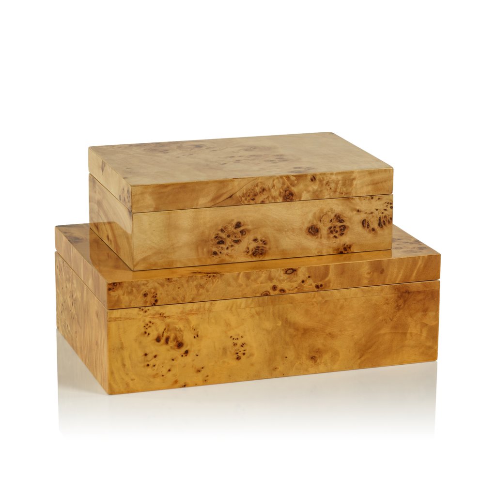 Leiden Burlwood Design Box - Boxes by Carlyle Avenue