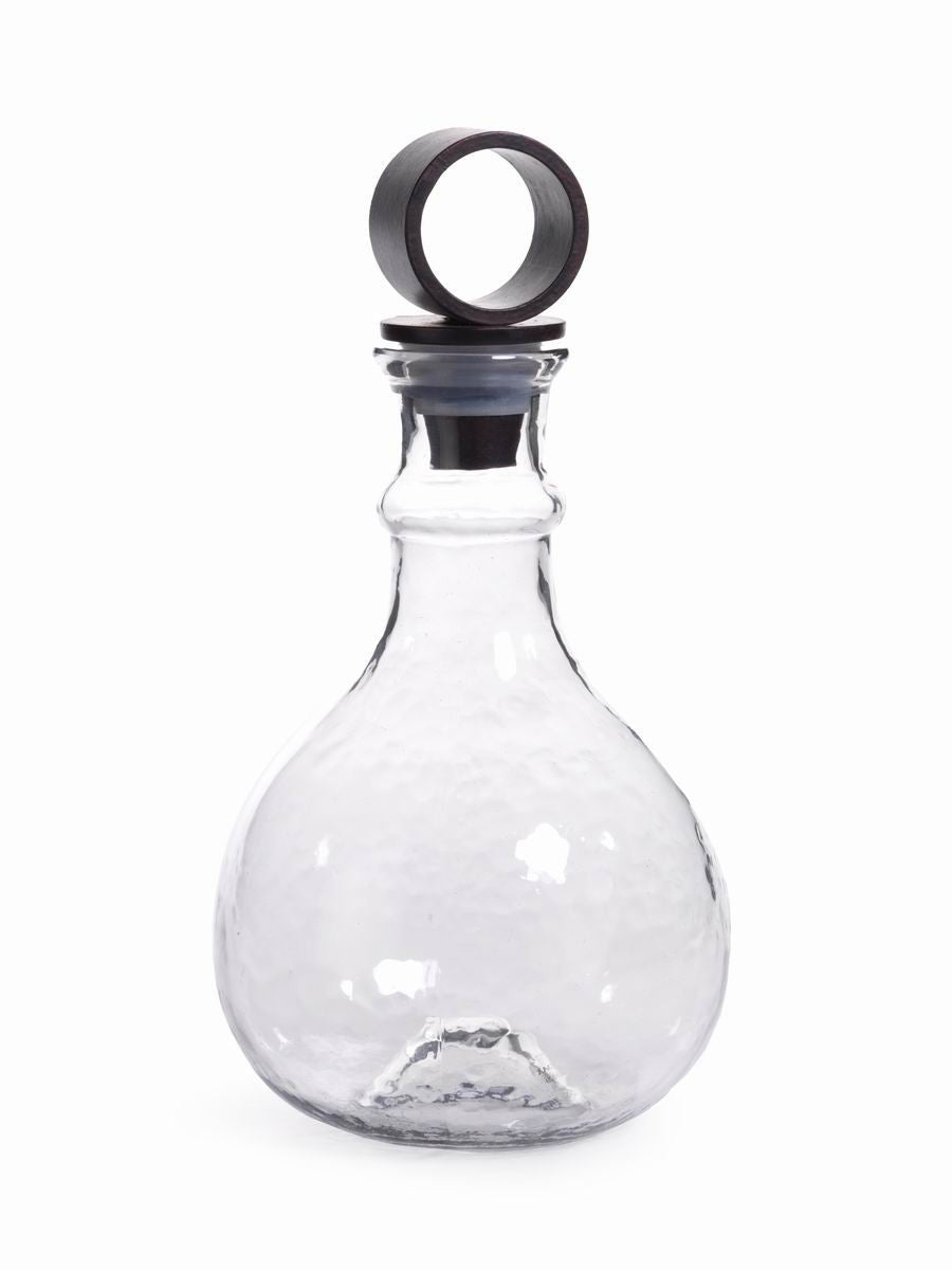 Artisan Hammered Glass Decanter - CARLYLE AVENUE