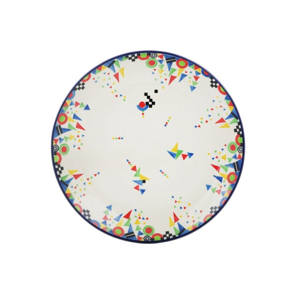 Triangles, Circles & Squares UNIKAT Dinner Plate - 10½"