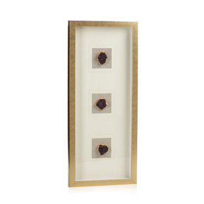 Gold Framed Amethyst Crystal - Decorative Accessories by Carlyle Avenue